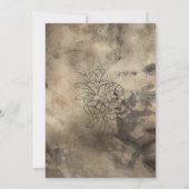 Moodyスモーク金ゴールドアンパサンド(垂直) 招待状 (裏面)