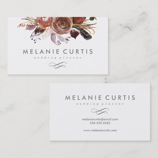 Moodyバラフローラ名刺 名刺 (正面/裏面)