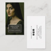 Moody Actress Model Photo 名刺 (正面/裏面)