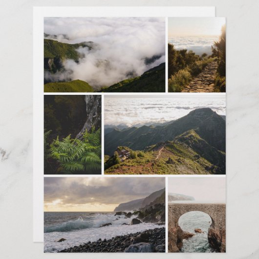 Moody adventure travel Scrapbook paper for cutouts (正面/裏面)