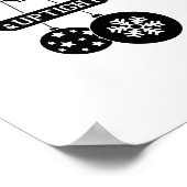 Moody And Uptight Merry And Xmas Bright Matching C ポスター (角)