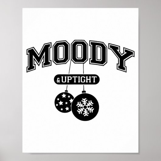 Moody And Uptight Merry And Xmas Bright Matching C ポスター (正面)