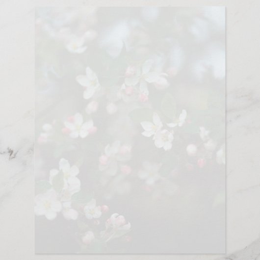 Moody apple tree blooms Scrapbook Paper (light) (裏面)
