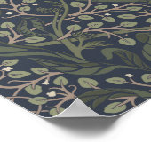 Moody Arts and Crafts Botanical Poster Wall Art ポスター (角)