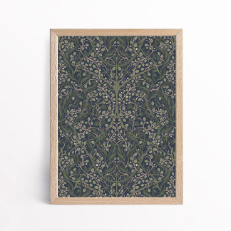 Moody Arts and Crafts Botanical Poster Wall Art ポスター