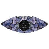 Moody Black Floral Classic Couple Names Wedding アメリカンフットボール (パネル)