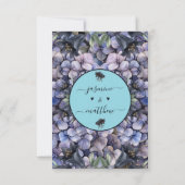 Moody Black Floral Classic Husband Mother Wedding サンキューカード (裏面)