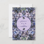 Moody Black Floral Classic Husband Mother Wedding サンキューカード (裏面)