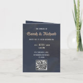 Moody Blue Folded Photo Invite 招待状 (裏面)