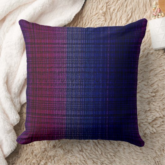 Moody blue gradient pattern クッション (ブランケット)