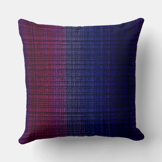 Moody blue gradient pattern クッション (裏面)