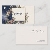 Moody Blue Rose Celestial Night Landscape Split 名刺 (正面/裏面)