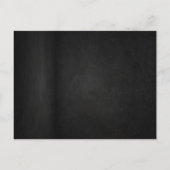 Moody Blush Lily Black Floral Save the Date 案内ポストカード (裏面)