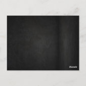 Moody Blush Lily Elegant Floral Wedding Thank You ポストカード (裏面)