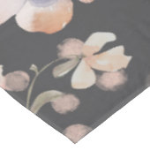 Moody Boho Watercolor Blush Wildflowers Pattern  テーブルクロス (アングル)