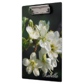 Moody Botanical White Bloom Original Photography クリップボード (左)