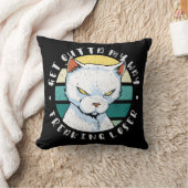 Moody Cat Invitatの私の方法を取得する クッション (ブランケット)