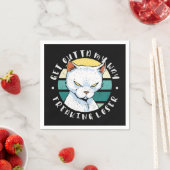 Moody Cat Invitatの私の方法を取得する スタンダードカクテルナプキン (インサイチュ)