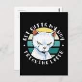 Moody Cat Invitatの私の方法を取得する ポストカード (正面/裏面)