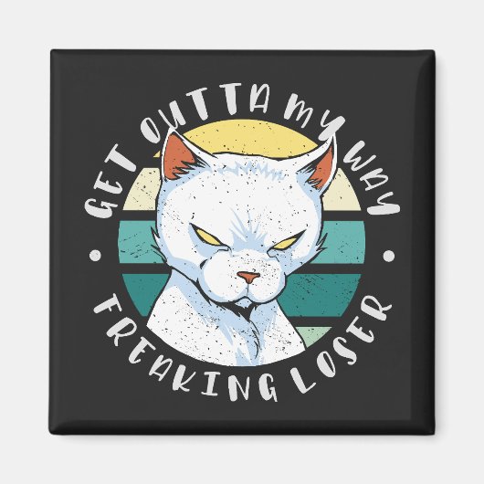 Moody Cat Invitatの私の方法を取得する マグネット (正面)