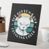 Moody Cat Invitatの私の方法を取得する 台座サイン (インサイチュ)