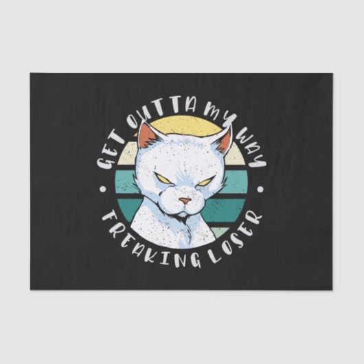 Moody Cat Invitatの私の方法を取得する 薄葉紙 (正面)