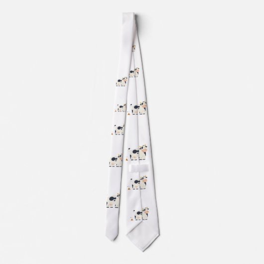 “Moody Cow” funny tie gift for him ネクタイ (裏面)