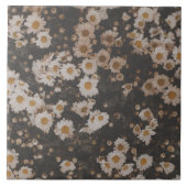 Moody Daisy Drift Ceramic Tile タイル (正面)