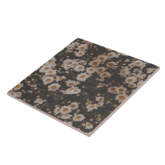 Moody Daisy Drift Ceramic Tile タイル (側面)