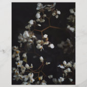 Moody Dark Floral Elegant Scrapbook Paper (正面)