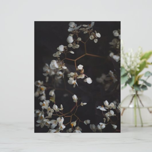 Moody Dark Floral Elegant Scrapbook Paper (スタンド正面)