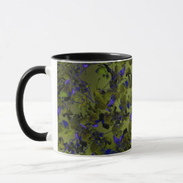 Moody Dark Hop Vine Abstract Design Coffee マグカップ