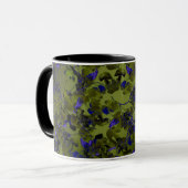 Moody Dark Hop Vine Abstract Design Coffee マグカップ (正面左)