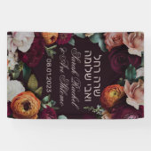 Moody Dark Jewish Chuppah歓迎のサイン（ヘブライ語） 横断幕 (横)