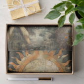 Moody Dark Rustic Fantasy Garden Girl Decoupage  薄葉紙 (ギフト)