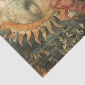 Moody Dark Rustic Fantasy Garden Girl Decoupage  薄葉紙 (詳細)