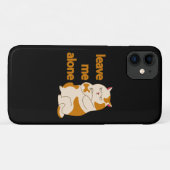 Moody fat cat leave me alone Case-Mate iPhoneケース (裏面(横))