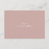 Moody Floral Fine Art Wedding RSVP Card エンクロージャーカード (裏面)