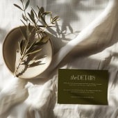 Moody Floral Wedding Details Burgundy & Black 出欠カード