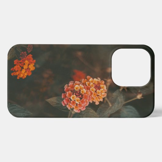 Moody flowers art photo iPhoneケース (裏面横)