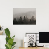 Moody Foggy Forest ポスター (ホームオフィス)