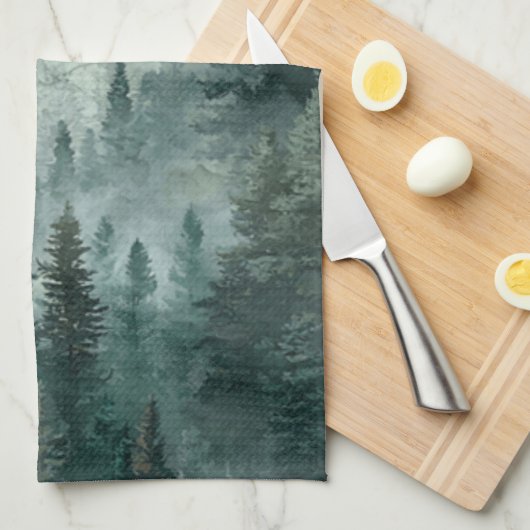 Moody Forest  キッチンタオル (四つ折り)