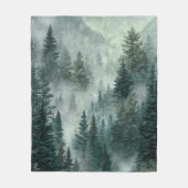 Moody Forest  フリースブランケット (正面)