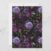 Moody Gothicフローラ写真の保存日付 セーブザデート (裏面)