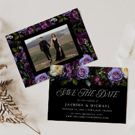 Moody Gothicフローラ結婚写真 セーブザデート