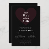 Moody Gothic Bridal Shower Invitation 招待状 (正面/裏面)