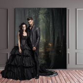 Moody Gothic Candlelit Forest Path XLarge タペストリー