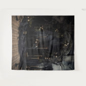 Moody Gothic Dark Alter & Arch CreamバラXLarge タペストリー (正面(横))