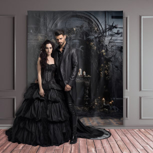 Moody Gothic Dark Alter Table & Candle XLarge タペストリー