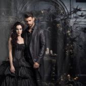 Moody Gothic Dark Alter Table & Candle XLarge タペストリー